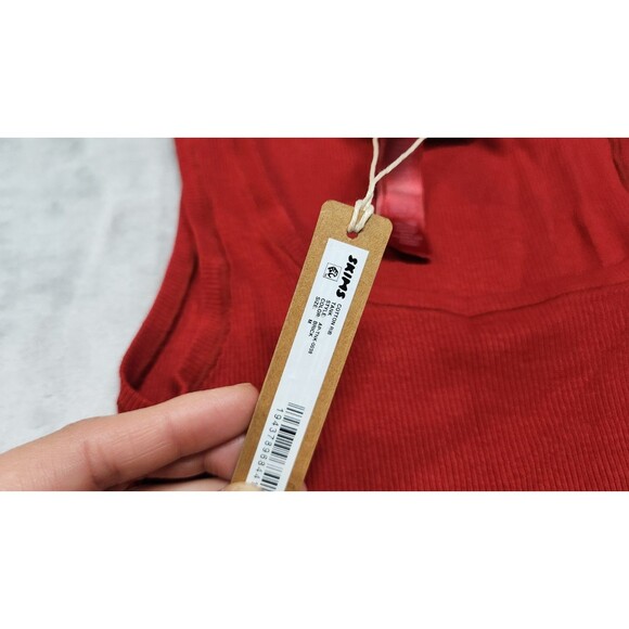 Skims Medium Brick Red Cotton Rib Tank Top AP-TNK-0038 NWT - Picture 6 of 8